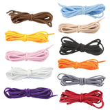 1 Pair Sneaker Shoelaces Wear-resistant Elastic with Metal Buckles Lock Shoe Laces for Slip On Shoes,Black Purple
