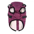 Warm Dog Winter Jacket, Snowproof Windproof Waterproof Dog Coat, Soft Fleece Lining for Cold Weather, Purple, Size 3XL