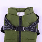 Warm Dog Winter Jacket, Snowproof Windproof Waterproof Dog Coat, Soft Fleece Lining for Cold Weather, Purple, Size 3XL