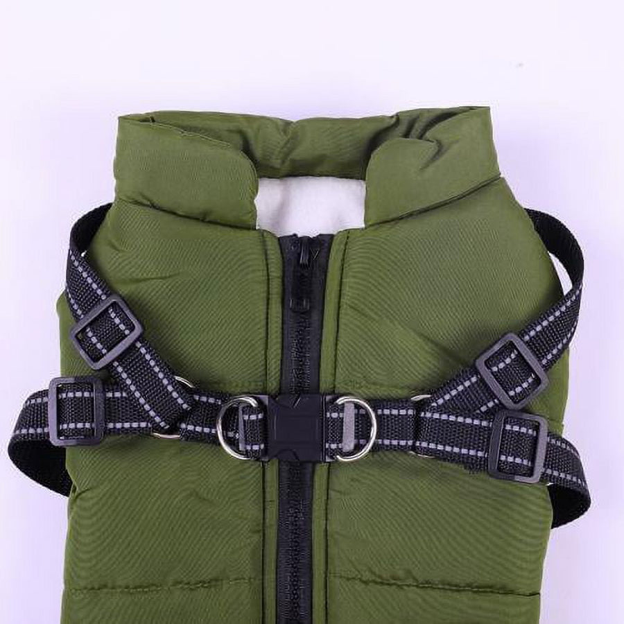 Warm Dog Winter Jacket, Snowproof Windproof Waterproof Dog Coat, Soft Fleece Lining for Cold Weather, Purple, Size 3XL