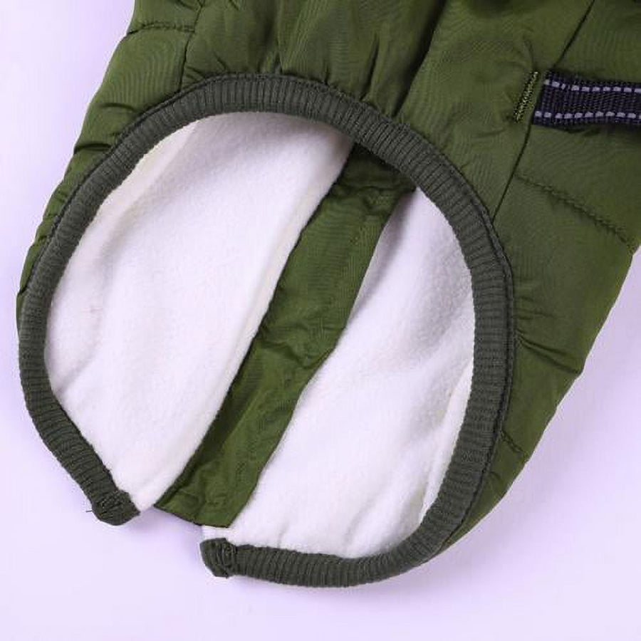 Warm Dog Winter Jacket, Snowproof Windproof Waterproof Dog Coat, Soft Fleece Lining for Cold Weather, Purple, Size 3XL