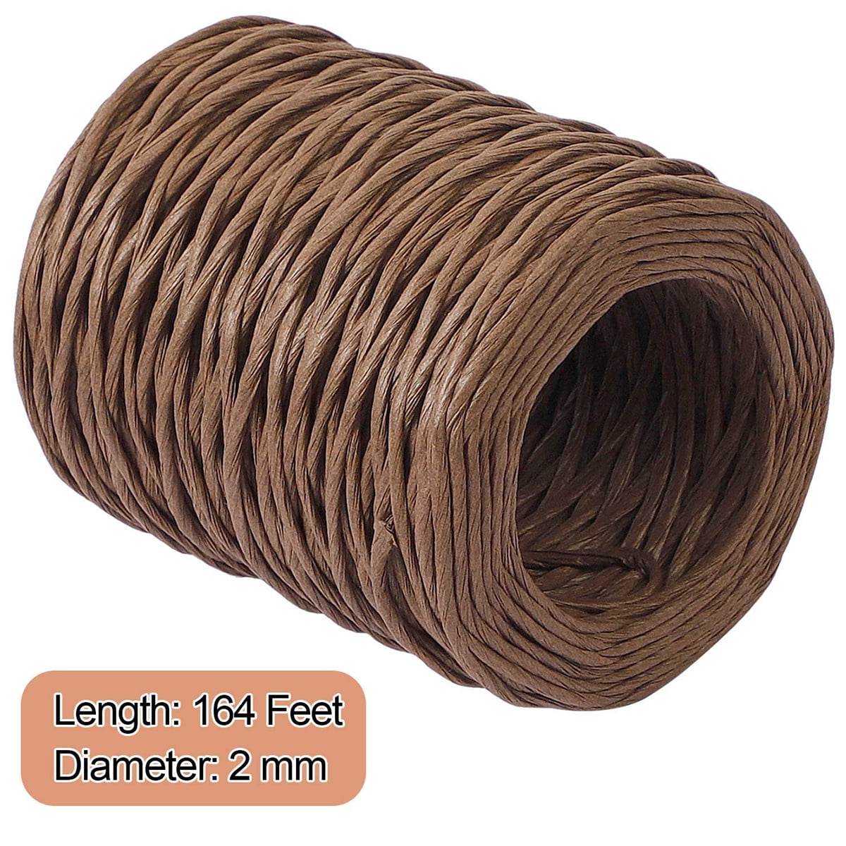 1 Rolls Floral Bind Wire Wrap Twine,Vine Wire Waterproof Paper Wrapped Rope Metal Wire for Flower Bouquets Flower Crowns, Artificial Flower Making, DIY Projects,Wedding Decorating (Brown) Brown