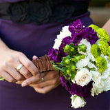 1 Rolls Floral Bind Wire Wrap Twine,Vine Wire Waterproof Paper Wrapped Rope Metal Wire for Flower Bouquets Flower Crowns, Artificial Flower Making, DIY Projects,Wedding Decorating (Brown) Light Brown - 45-Degree Angle