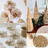1 Rolls Floral Bind Wire Wrap Twine,Vine Wire Waterproof Paper Wrapped Rope Metal Wire for Flower Bouquets Flower Crowns, Artificial Flower Making, DIY Projects,Wedding Decorating (Brown) Light Brown - Low Angle