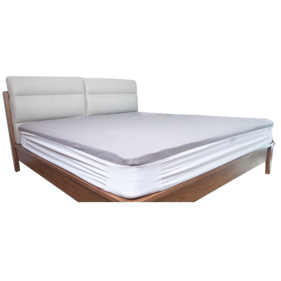 Bed Sheet Holder Elastic Non-slip Time Saving Fully-encased Design Sheet Fixing 360 Degree Surround Sheet Fastening Cover for Bedroom White