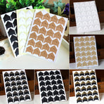 120Pcs Self-Adhesive Photo Frame Corner Sticker Craft Scrapbook Album Decor Silver White