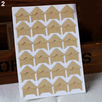 120Pcs Self-Adhesive Photo Frame Corner Sticker Craft Scrapbook Album Decor Silver White
