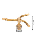Automatic Rotating Garden Sprinkler,360° Brass Water Spray Nozzle for Lawn, Yard & Greenhouse Irrigation, Adjustable Arm Hose Attachment for Flowers, Grass, Vegetable