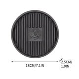 10 Inch Plant Saucer Tray,Decorative Flower Pot Drip Tray, Non-Slip Water Catch Basin for Indoor/Outdoor Potted Plants - Leak Proof Plant Mat for Furniture Protection Gray