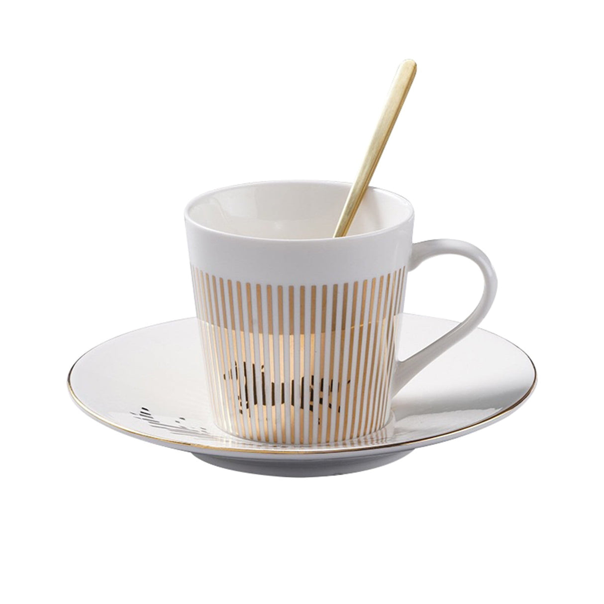 Optical Illusion Ceramic Coffee Mug,Rotating Cup Creates Moving Reflection Design, Unique Novelty Tea & Espresso Cup with Anti-Slip Base, Smooth Handle,Fun Gift for Coffee Lovers