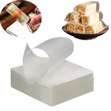 Edible Glutinous Rice Paper 1200Pcs Candy Coated Wrapping Paper Edible Candy Wrappers Sheets,Edible Wafer Paper,Transparent Rice Paper for Homemade Tanghulu Wrapper (2.6x3.2in)