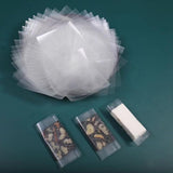 Edible Glutinous Rice Paper 1200Pcs Candy Coated Wrapping Paper Edible Candy Wrappers Sheets,Edible Wafer Paper,Transparent Rice Paper for Homemade Tanghulu Wrapper (2.6x3.2in) - Low Angle