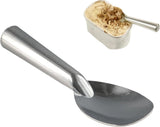 Kitchen Anti-Freeze Ice Cream Spade,Aluminum Alloy Ice Cream Paddle with Comfortable Handle,Dessert Spade for Indoor and Outdoor Use,1Pack - Top-Down View