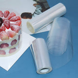 8 Inch Cake Collars, Clear Transparent Cake Acetate Sheet Roll, Cake Plastic Wrap, Cake Acetate Collar for Chocolate Mousse DIY Cake Wraping Decorating Shaker Cards(Length 394inch)