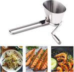 Manual Stainless Steel Parsley Shredder,Pepper Grinder,Herb Roller Mincer,Handheld Spice Grinder,Versatile Kitchen Tool for Herbs Vegetables Spices,Easy Hand-crank for Quick Cutting/Mincing