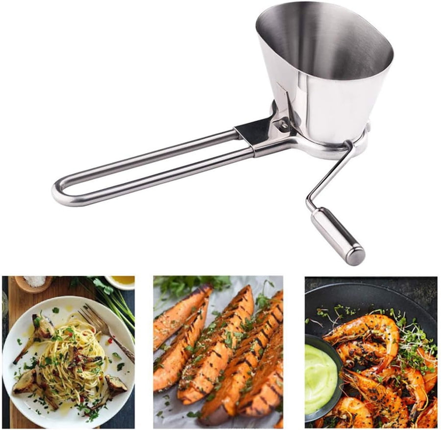 Manual Stainless Steel Parsley Shredder,Pepper Grinder,Herb Roller Mincer,Handheld Spice Grinder,Versatile Kitchen Tool for Herbs Vegetables Spices,Easy Hand-crank for Quick Cutting/Mincing