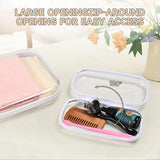Hard Sided Clear Zipper Case for Storage- Professional-Grade Clear Zipper Pencil Case,Toy Storage Bins, Toiletry Pouch, Travel Organizer, Cosmetic Bagï¼\x88White,2 Pack, Mï¼\x89 M - Extra Image