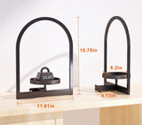 Metal Hanging Flower Holder,Wall Plant Holders,Premium Picture Frame Flower Stand,Portable Indoor Plant Shelves for Bathroom,Living Room,2pcs