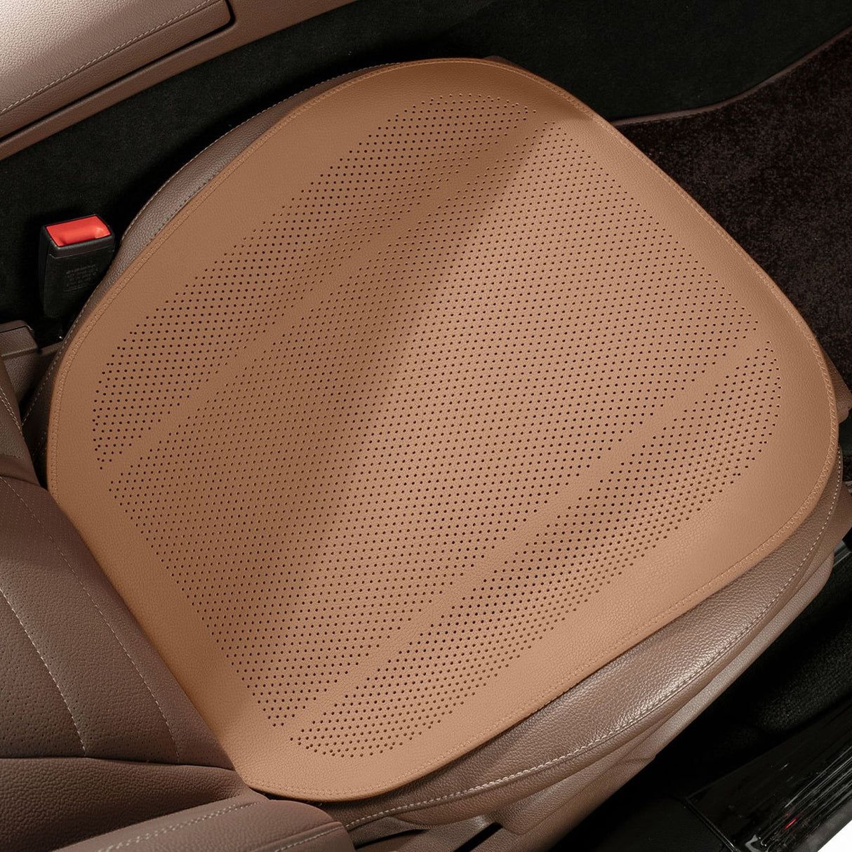 Front Car Seat Covers Water Proof Seat Protector Universal Fit, Ventilation Car Seat Cushion, Universal Anti-Slip Driver Seat Cover, for Most Cars SUVs and Trucks Beige