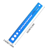 30cm/12inch Flexible Ruler, Rubber Plastic Ruler, Foldable Ruler Folding Soft Plastic Ruler, Shatterproof Straight Measuring Tools for Office Family Supplies(Blue) Red