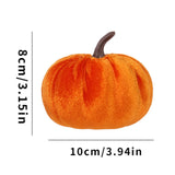 Artificial Pumpkins Decoration, Fake Faux Velvet Foam Fabric Pumpkins Ornaments, Mini Pumpkins Toy Fall Decorative Pumpkin Shaped for Thanksgiving Table Home Decorations（M, Beige） M Beige
