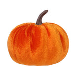 Artificial Pumpkins Decoration, Fake Faux Velvet Foam Fabric Pumpkins Ornaments, Mini Pumpkins Toy Fall Decorative Pumpkin Shaped for Thanksgiving Table Home Decorations（M, Beige） M Orange
