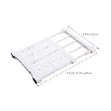 Expandable Closet Tension Shelf, Adjustable Closet Shelf Rod Organizer, No Drill Space Saving Wardrobe Divider, Multi-Tier Shelf Divider for Bathroom Kitchen Bedroom As shown - Side View
