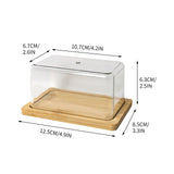 Glass Butter Dish with Airtight Lid, Keeps Butter Soft, Countertop and Refrigerator Door Shelf, Butter Tray with Lid Fridge, Butter Holder, Covered Butter Dishes, Cheese Freezer Preservation Box Multicolor