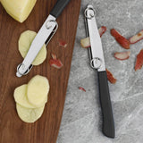 Quick Slicing Knife, Magic Fruit Vegetable Peeler Peeling Slicing Knife, Multifunctional Stainless Steel Fruit Slicer, for Vegetables, Julienne Peeler Vegetable Peeler Slicer, Kitchen Tool Multicolor