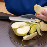 Quick Slicing Knife, Magic Fruit Vegetable Peeler Peeling Slicing Knife, Multifunctional Stainless Steel Fruit Slicer, for Vegetables, Julienne Peeler Vegetable Peeler Slicer, Kitchen Tool Multicolor - Top-Down View
