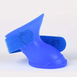 Pet Shoes, Candy Colors Anti-Slip Waterproof Rubber Rain Shoes Boots Paw Cover, Dog Boots & Paw Protectors, for Small Medium Dogs M Blue