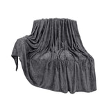 Christmas Solid Color Blanket, 59x39" Soft Warm Throw Blanket, Light-weight Plush Throw Blanket for Bed Sofa Camping Airplane Holiday Gray
