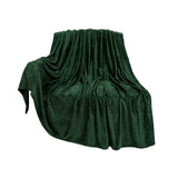 Christmas Solid Color Blanket, 59x39" Soft Warm Throw Blanket, Light-weight Plush Throw Blanket for Bed Sofa Camping Airplane Holiday Green