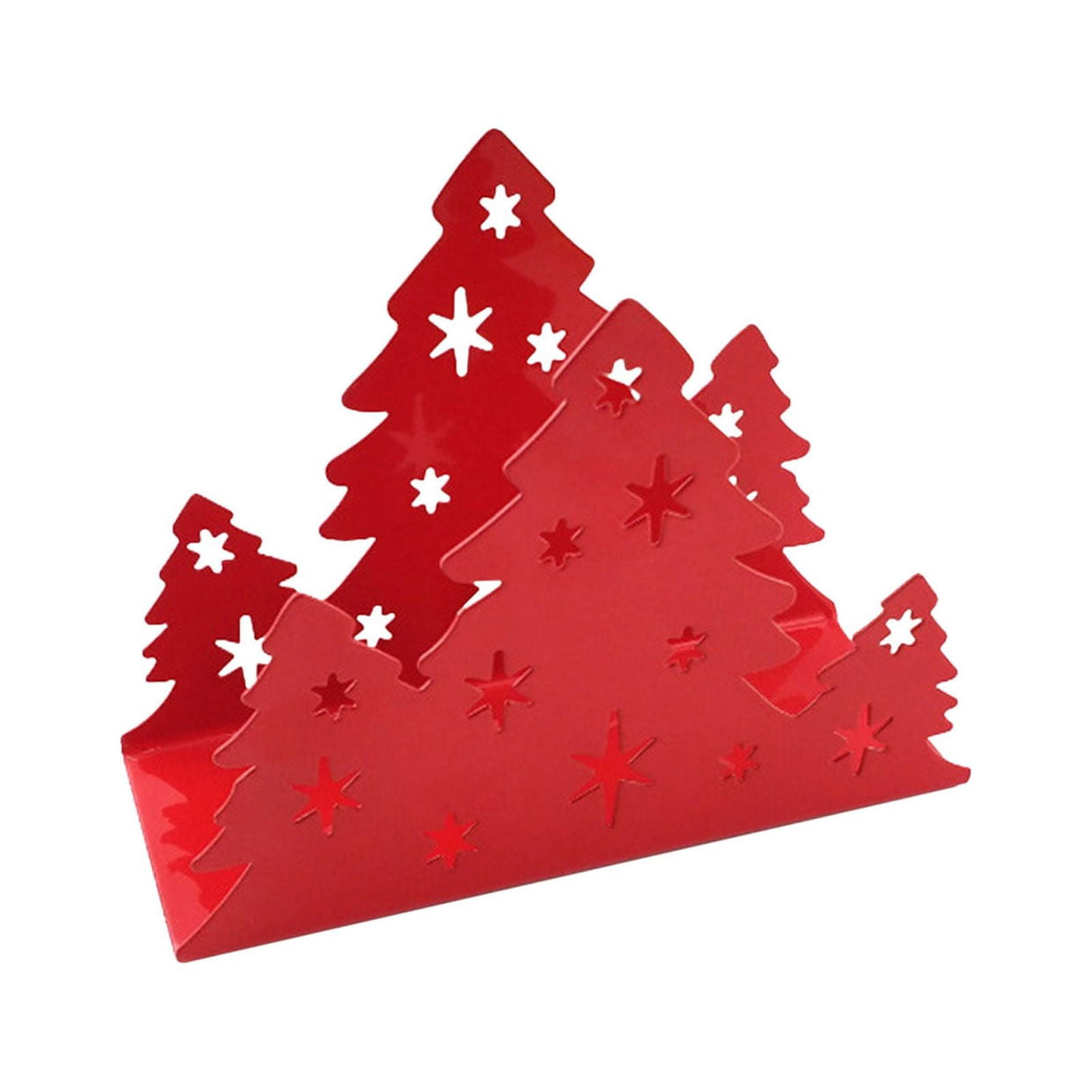 Napkin Holders for Tables, Christmas Tree Design, Napkin Holders Table Tissue Dispenser Modern, Paper Napkin Holder for Kitchen, Farmhouse Restaurant Decoration Red