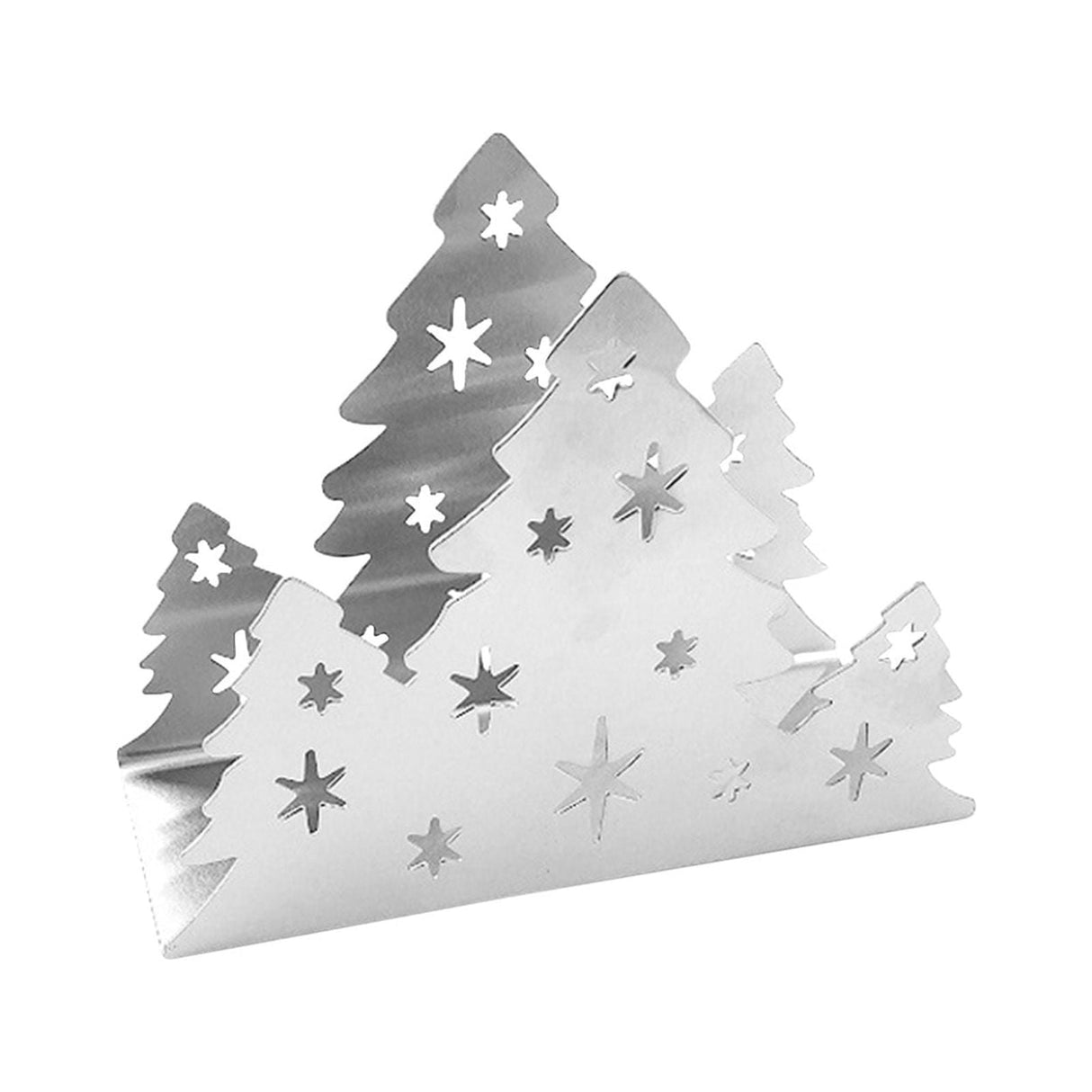 Napkin Holders for Tables, Christmas Tree Design, Napkin Holders Table Tissue Dispenser Modern, Paper Napkin Holder for Kitchen, Farmhouse Restaurant Decoration Silver