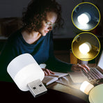USB Night Light, LED Mini Light Bulb, Plug in Night Light, Small Bedside Night Lights, USB Light Bulb for Bedroom, Hallway, Kitchen, Car Tiny Light, Power Bank Power Outage Emergency Light Beige