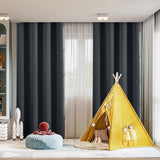 RV Camper Door Window Curtains, Blackout Privacy Curtains, Drapes for Bathroom Bedroom Kitchen, Portable Travel Trailer Small Window Decor, Short Blackout Curtain Black