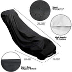 Waterproof Protective Cover,Heavy Duty Push Lawn Mower Cover,75.2x19.7x39.4In,Universal Oxford Cover Fit with Drawstring,1Pack