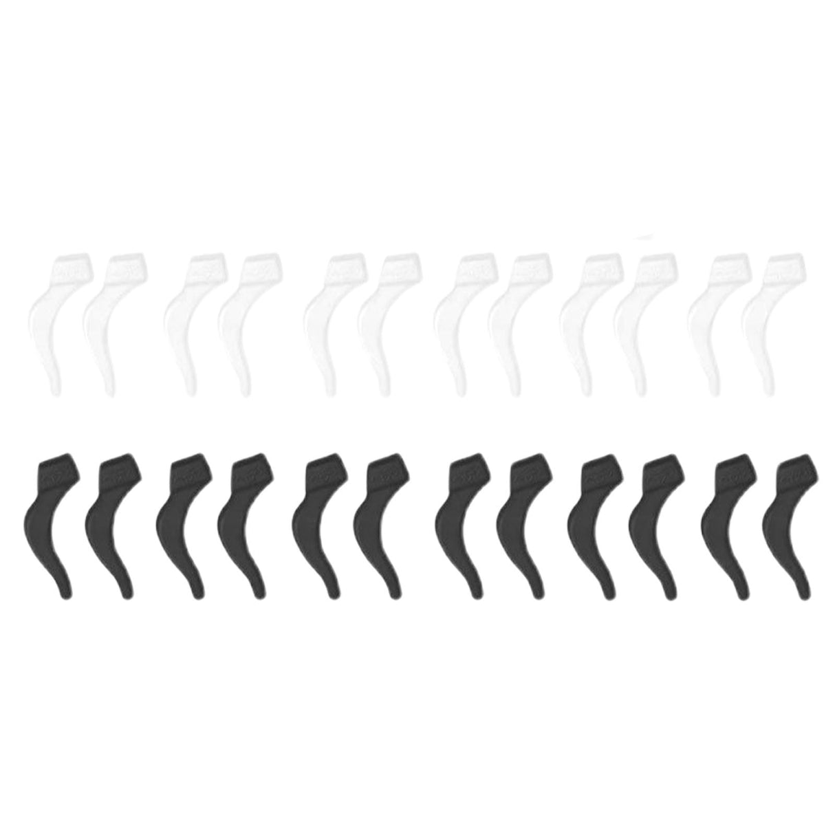24Pcs Silicone Slip Ear Hook,Eyeglass Retainer,Anti Slip Ear Grips Hook,Comfortable and Durable Glasses Accessories for Sports,Reading,Outdoor Activities,and Daily Use A