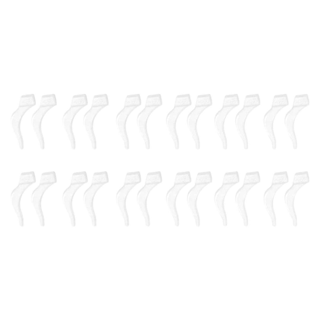 24Pcs Silicone Slip Ear Hook,Eyeglass Retainer,Anti Slip Ear Grips Hook,Comfortable and Durable Glasses Accessories for Sports,Reading,Outdoor Activities,and Daily Use,A I