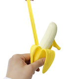 Banana Stress Ball, Soft Simulation Banana Fruit Squeezed Toys, Stretchy Banana Stress Ball Sensory Toys for Birthday Party Holiday Christmas Gift 1PC
