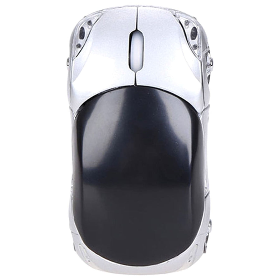 2.4G Wireless Mouse, Cute Car Mouse, 2.4G Wireless (10m Range) and USB Plug and Play, 1200DPI Optical Tracking, for PC Computer Laptop Tablet, with LED Light Yellow