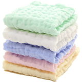 10PCS Muslin Cotton Baby Towel Soft Baby Bath Towel Multicolor Newborn Washcloths and Towels Multicolor