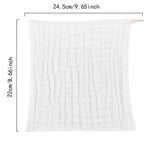 10PCS Muslin Cotton Baby Towel Soft Baby Bath Towel Multicolor Newborn Washcloths and Towels Multicolor