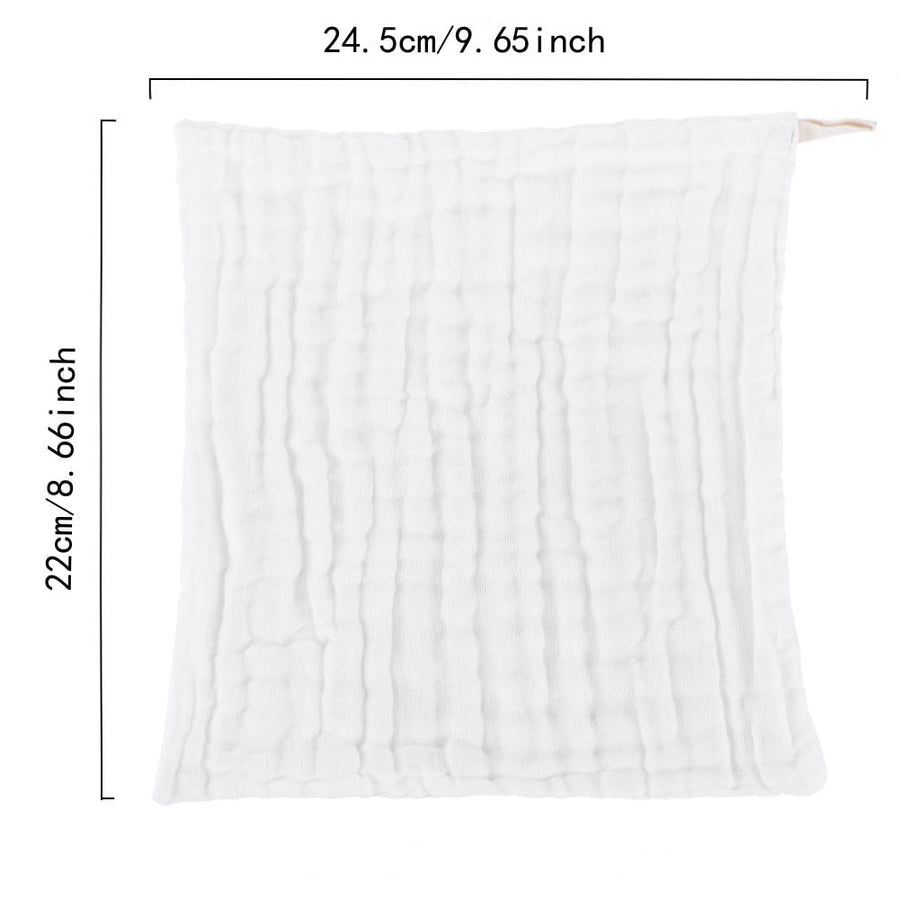 10PCS Muslin Cotton Baby Towel Soft Baby Bath Towel Multicolor Newborn Washcloths and Towels Multicolor