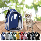 Pet Backpack Carrier, Transparent Space Capsule Pet Backpack Bag with Straps, Breathable Pet Carrier for Traveling Walking Hiking Outdoor Activities H