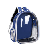 Pet Backpack Carrier, Transparent Space Capsule Pet Backpack Bag with Straps, Breathable Pet Carrier for Traveling Walking Hiking Outdoor Activities H - Front View