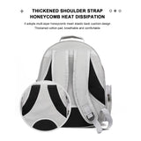 Pet Backpack Carrier, Transparent Space Capsule Pet Backpack Bag with Straps, Breathable Pet Carrier for Traveling Walking Hiking Outdoor Activities H