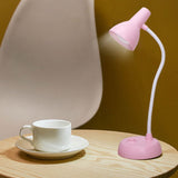 Cute Desk Lamp with USB Charging Port, Dimmable LED Reading Lamp, Flexible Gooseneck Auto Dimming Table Task Light, Bedside Reading Table Lamp, for Home Office Dorm Bedside White - 45-Degree Angle