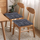Faux Fur Seat Cushion, Fluffy Chair Seat Cushion, Square Rug Pad, Winter Plushed Warm Soft Cushion, Office Chair Pad, for Kitchen, Office, Dining, Chairs Black - 45-Degree Angle